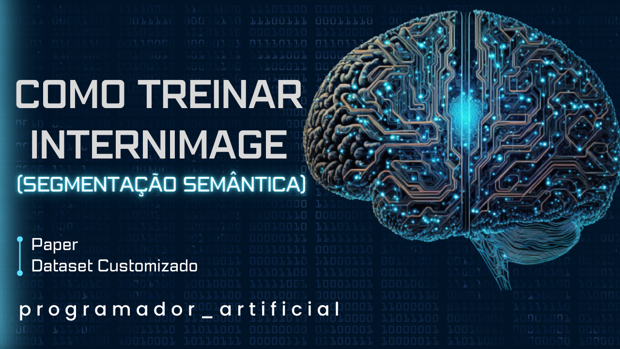 Thumbnail do vídeo no YouTube que fala como treinar segmentação semântica usando InternImage