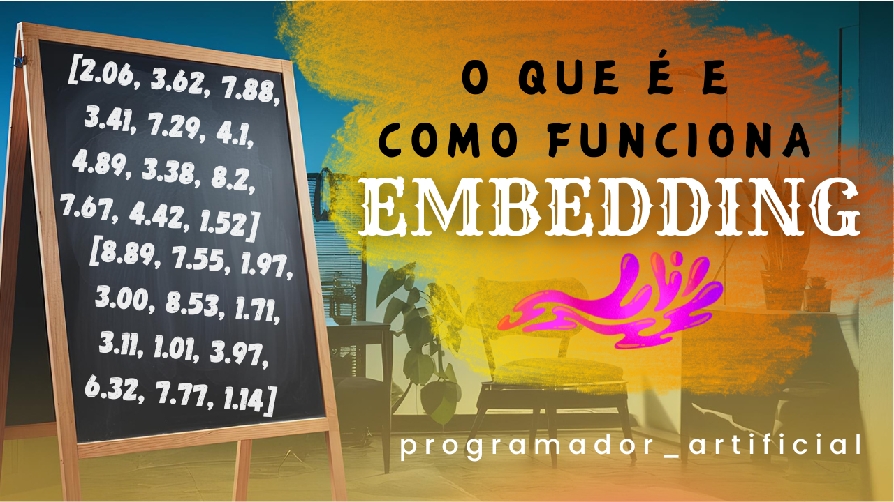 Thumbnail do vídeo no YouTube que fala o que é e como funciona embedding