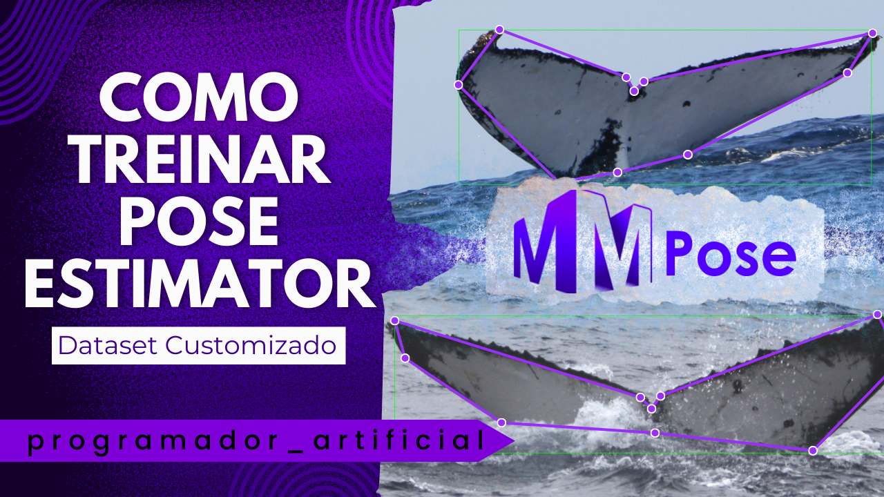 Thumbnail do vídeo no YouTube que fala como treinar pose estimator usando MMPose